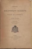 Histoire de la Bibliotheque Mazarine et du Palais de l\