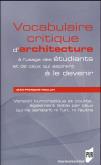 VOCABULAIRE CRITIQUE D\