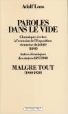 PAROLES DANS LE VIDE