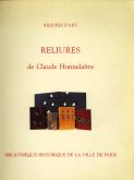 Reliures de Claude Honnelaître.