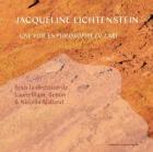 JACQUELINE LICHTENSTEIN. UNE VOIE EN PHILOSOPHIE DE L\
