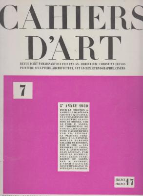 cahiers-d-art-numEros-1-2-3-4-5-6-7-annEe-1930